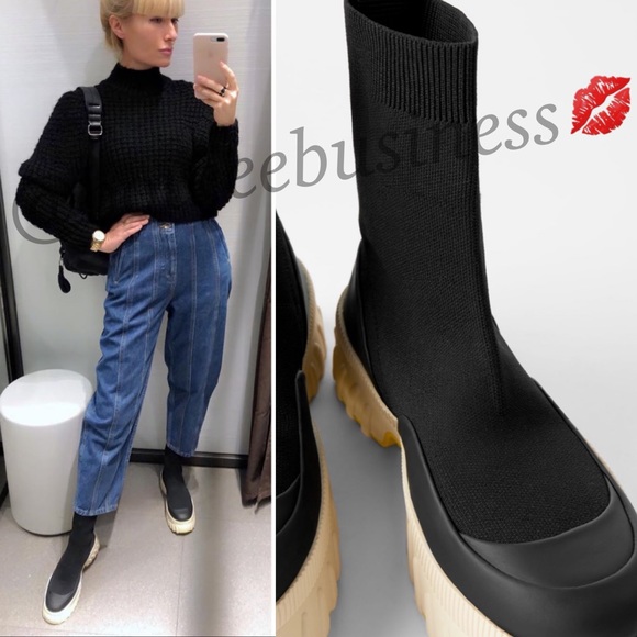 sock style high top sneakers